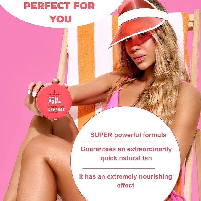 Sun Care Marmelada Tanning Accelerator | For Quick and Intense Tan | with 100% Organic Coconut Oil Karit? and Cocoa Butter | Silicone-Free | Vegan (Express)
