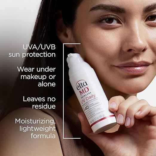 EltaMD UV Daily Face Sunscreen Moisturizer with Zinc Oxide Daily Face Moisturizer with SPF Great for Dry Combination and Normal Skin