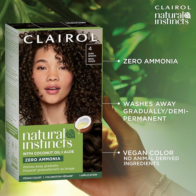 Clairol Natural Instincts Demi-Permanent Hair Dye 8G Medium Golden Blonde Hair Color Pack of 3