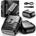 Electric Foil Shavers for Men: Mini Electric Razor with 4 Floating Blades &amp Big LED Display - Foil Shaver for Men with 2 Gears Adjustable - Face Shaver with IPX7 WaterproofUSB Type C
