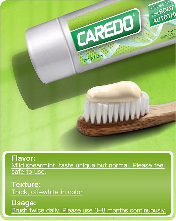 Toothpaste Gum Repair for Avoid Root Canal Therapy Gingivitis Toothpaste fit Gum Care Pulpitis Pain Mint Flavored 3.5 Oz x 2 Tubes Both fit Youth Middle-Age &amp Elders Gift