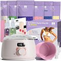 BLITZWAX Brazilian and Bikini Waxing Kit for Women Hard Wax Warmer for Face Legs and Body At Home Hair Removal Kit Beginner Friendly Quick Heating 6 Packs Wax Beads