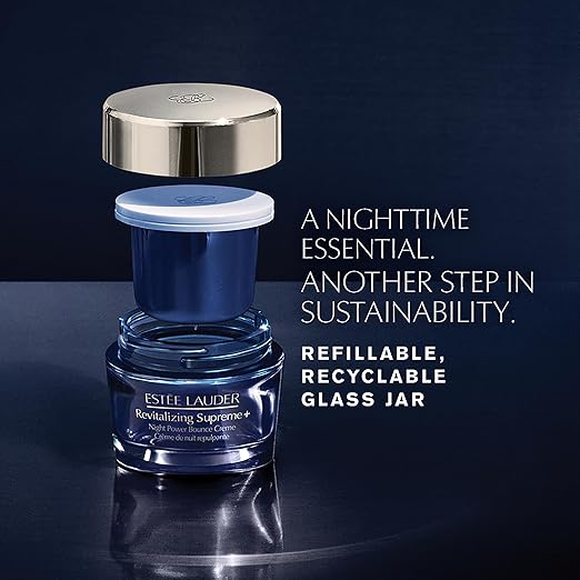Est?e Lauder Revitalizing Supreme+ Night Power Bounce Cream | Face Moisturizer with Peptides | Firms Lifts &amp Plumps Skin