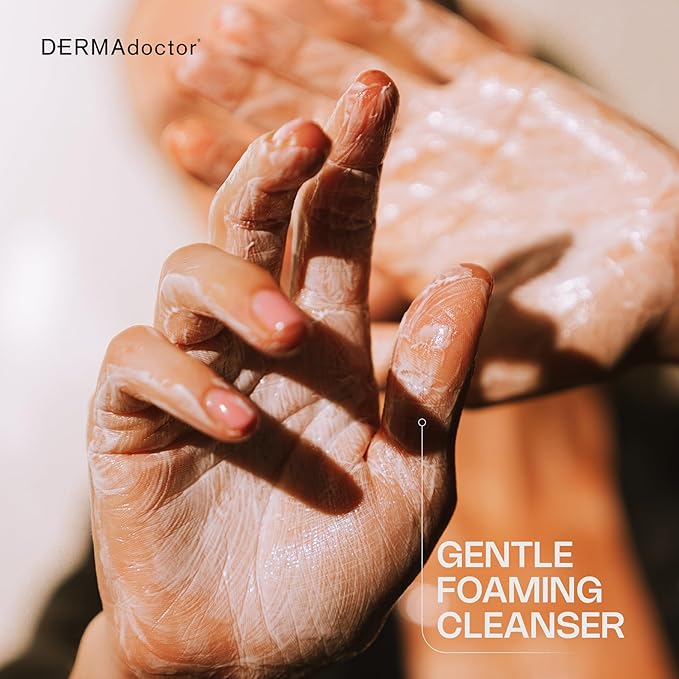 DERMAdoctor Vitamin C Face Wash ? Daily 3-in-1 Vitamin C Cleanser &amp Makeup Remover Face Wash That Tones Clears Pores Lifts Oil and Removes Sunscreen &amp Pollutants with Potent Kakadu Plum ? 7