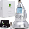 Microderm GLO Diamond Microdermabrasion Machine and Suction Tool - Clinical Micro Dermabrasion Kit for Anti Aging Advanced Home Facial Treatment System Blackhead Remover &amp Exfoliator for Acne Sc
