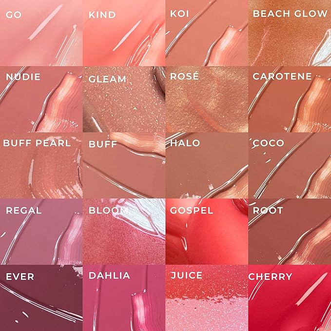FITGLOW Beauty Lip Colour Serum | Hydrating Lip Gloss | Plumping Anti-Aging Lip Treatment | Natural Shine with Pomegranate Sterols &amp Collagen | Buildable Color for Dry Chapped Lips | Gospel - 10g