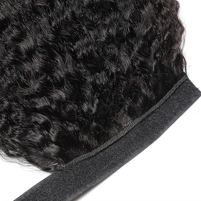 Hair Accessories Shaggy Ponytail Brazilian Real Hair Wrapping Ponytail Hair Extensions Hair Slices 8-24 Inch Barrette Wigs for Women Hair Pieces For Women(8inch(20cm))