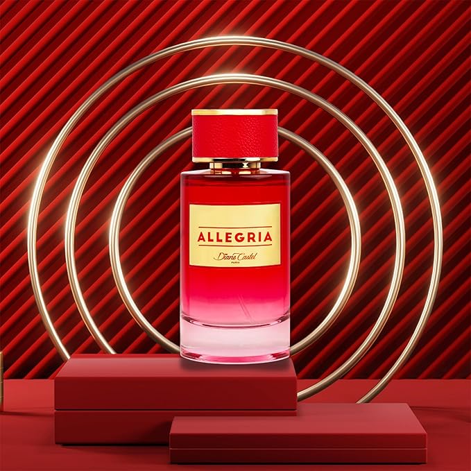 Allegria - Citrus Floral Fragrance - Perfume for Women - Lemon Black Currant Orange Blossom Vanilla and Jasmine Sambac - 3.3 oz