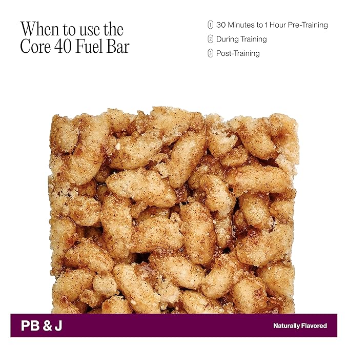 Cadence Peanut Butter &amp Jelly Energy Bar - Case (50g x 12) | 40g Carb Blend with Organic Dates &amp Honey | Electrolytes for Hydration &amp Recovery | Natural Ingredients | Vegan-Friendly Fuel f