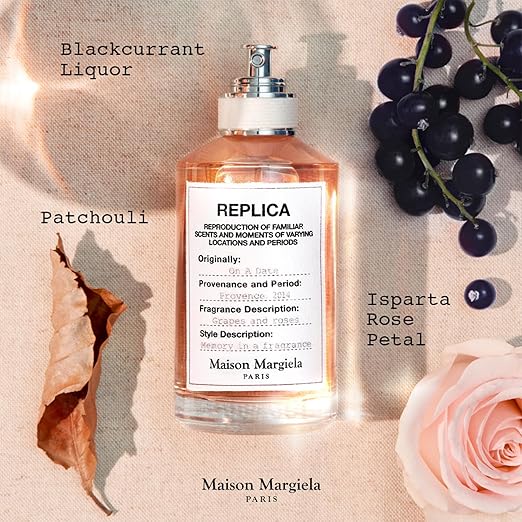 Maison Margiela - Replica - On a Date Eau de Toilette Set - Floral Fragrance - With Patchouli Rose &amp Black Current Accords - 1 Fl Oz &amp 0.3 Fl Oz Travel Size
