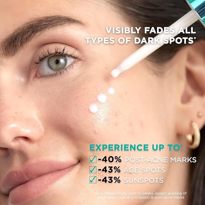 L?™Or?al Paris Bright Reveal 12% [Niacinamide + Amino Sulfonic + Ferulic] Dark Spot Serum 1oz + Moisturizer Sample
