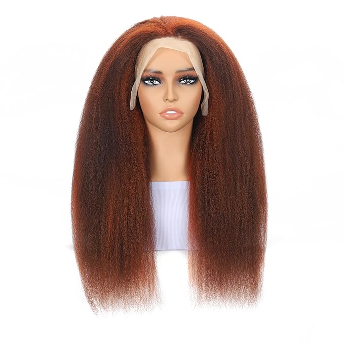 Kinkycurly Wig Human Hair 13x4 Curly Lace Front Wig Human Hair With Baby Hair Pre Plucked 4/350 Colored HD Lace Glueless Wigs Human Hair For Women 180 Density
