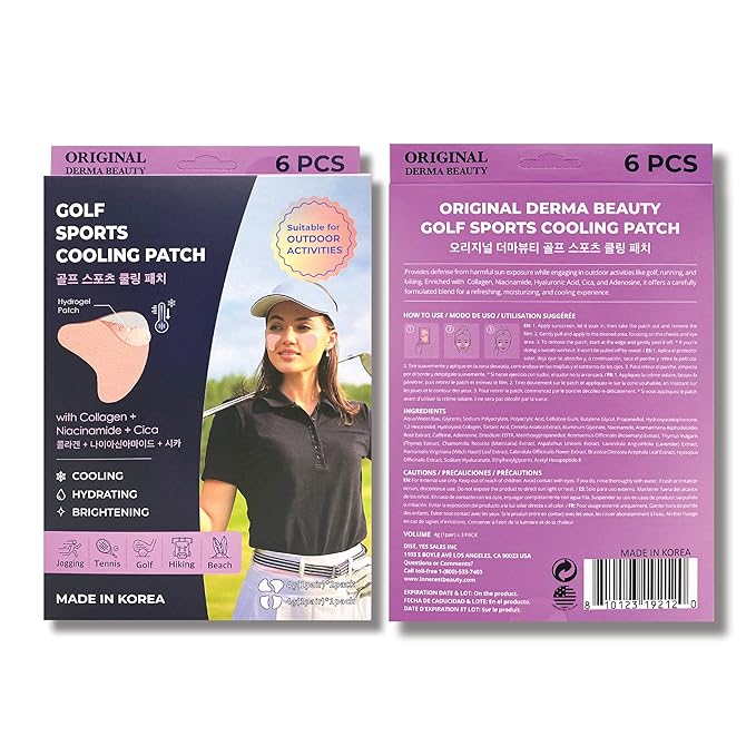 12Pairs (24patchs) Sun Patch Under Eye UV Protection for Golf Hiking Driving Outdoor Sports | Cooling Sunblock Patches Scar &amp Sun Damage Protection