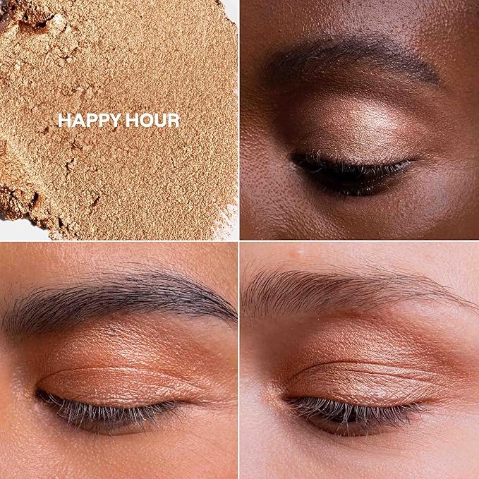 ATTITUDE Oceanly Eyeshadow EWG Verified Single Shimmer Cream Eyeshadow Plastic-Free Vegan Beauty and Makeup Happy Hour 0.16 Fl Oz