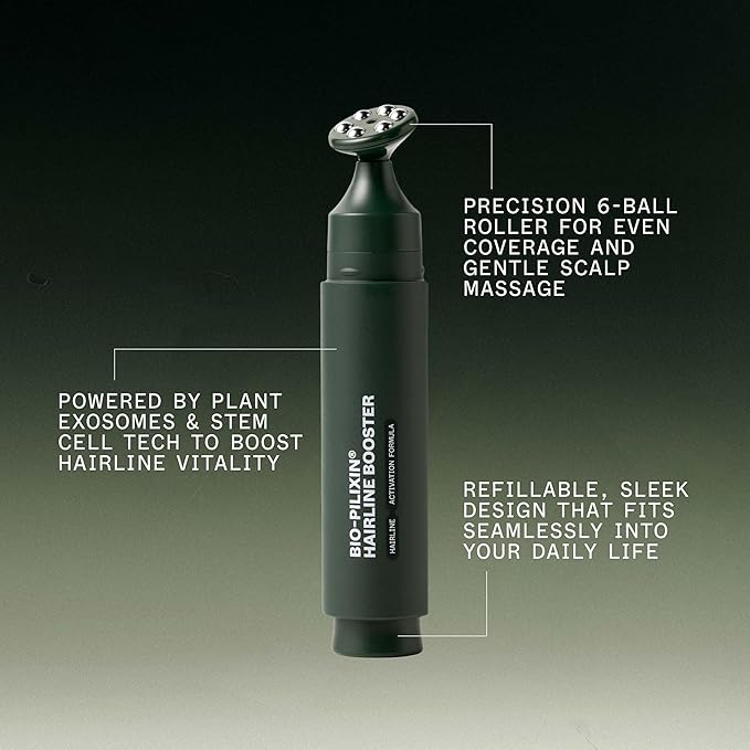 Scandinavian Biolabs Bio-Pilixin® Hairline Booster | Hair Activation Formula with a Massaging Applicator For Hairline Longevity Vegan 15 mL/ 0.5 oz
