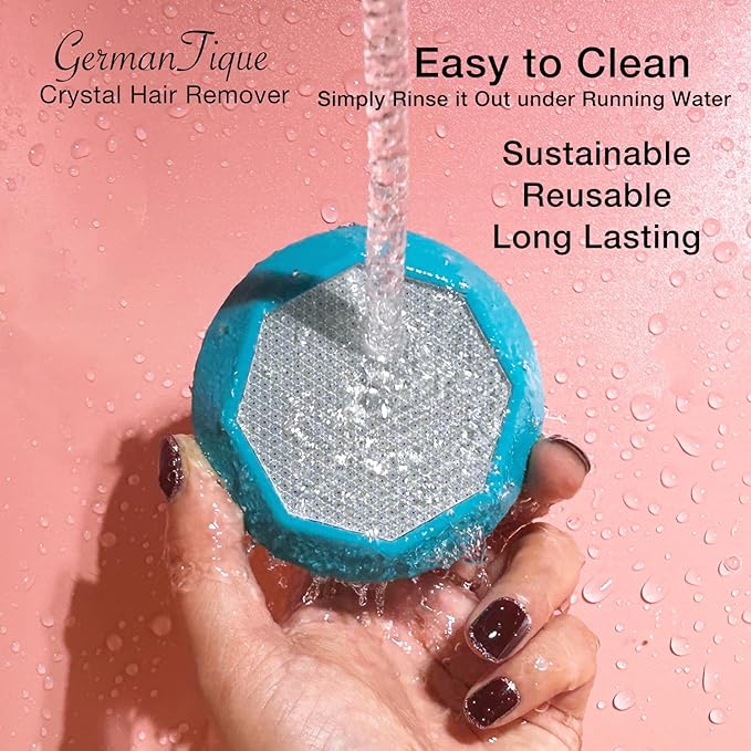 Crystal Hair EraserUpgraded Crystal Hair Remover DiamondPainless and Effective Nano Glass Hair Removal Stone and Skin ExfoliationNatural Epilator for Women and Men(Ocean Blue)