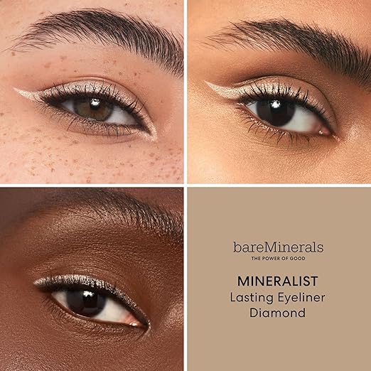 bareMinerals Mineralist Lasting Eyeliner Mineral-Based Waterproof Eyeliner Long-Lasting Color Smudge-Proof Transfer-Proof Retractable Vegan