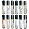Fragrance Oil Samples For Men - Enhanced Scents Perfume - Scented Body Oil Travel Size Cologne Perfume Gift Set 12 Pc Mens Mystery Box (Summer Vibes)