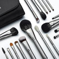 Professional Makeup Brush Set EIGSHOW High End Makeup Brushes for Foundation Powder Blending Blush Bronzer Eyeliner Eyeshadow with Case (PRO 18pcs Grey)