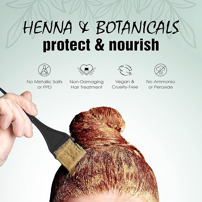 Light Mountain Henna Hair Color &amp Conditioner - Spicy Cinnamon Hair Dye for Men/Women Organic Henna Leaf Powder and Botanicals Chemical-Free Semi-Permanent Hair Color 4 Oz (Pack of 3)