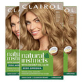 Clairol Natural Instincts Demi-Permanent Hair Dye 8G Medium Golden Blonde Hair Color Pack of 3