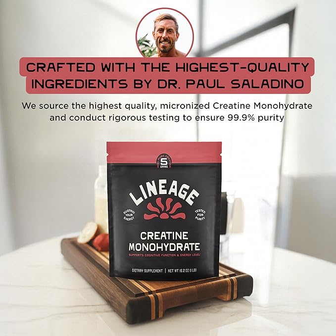Micronized Creatine Monohydrate with Sea Salt - Micronized Creatine Powder for Training &amp Performance ? No Artificial Ingredients ? 90 Servings