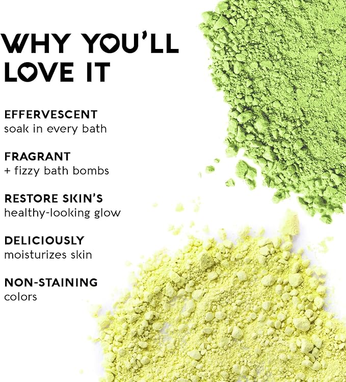 Nature's Beauty Eucalyptus &amp Tea Tree Bath Bomb Multi-Pack- Natural Hand Crafted Non-Staining Luxury Fizzy Spa Bomb Sooth + Restore Skin Made w/Coconut Oil &amp Witch Hazel 5.5oz (4 Pack)