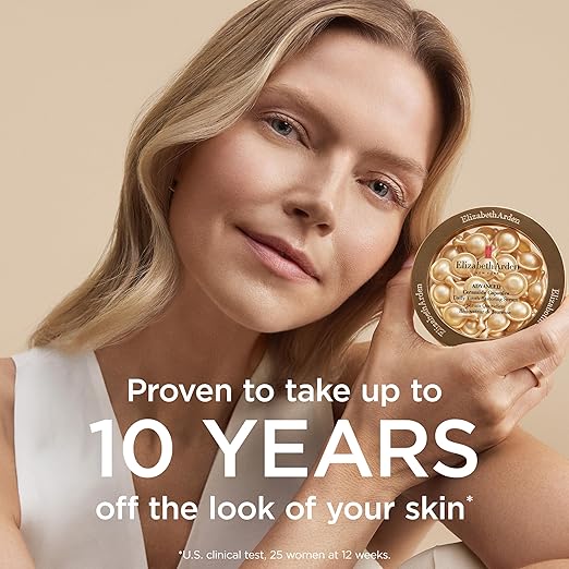 Elizabeth Arden Advanced Ceramide Face Serum Capsules Anti-Aging Skincare Gift for Women Fragrance-Free Hydrating Formula for Radiant Firm Skin
