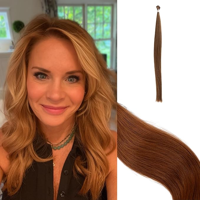 100% Real European Human Hair Keratin Bond Extensions 20 Copper #130