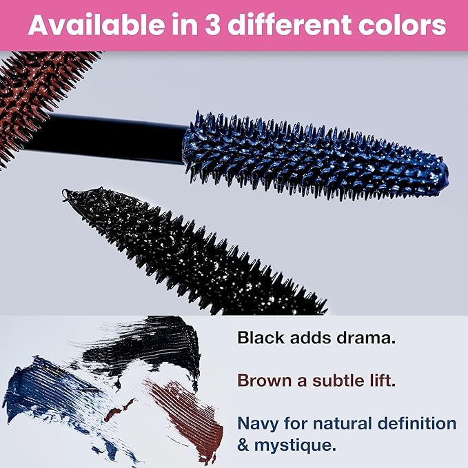 Prime Prometics PrimeLash Mascara for Older Women ? Volumizing Incredible Length in 2 Coats ? Long-Stay Zero Clumps Hypoallergenic (Blue)