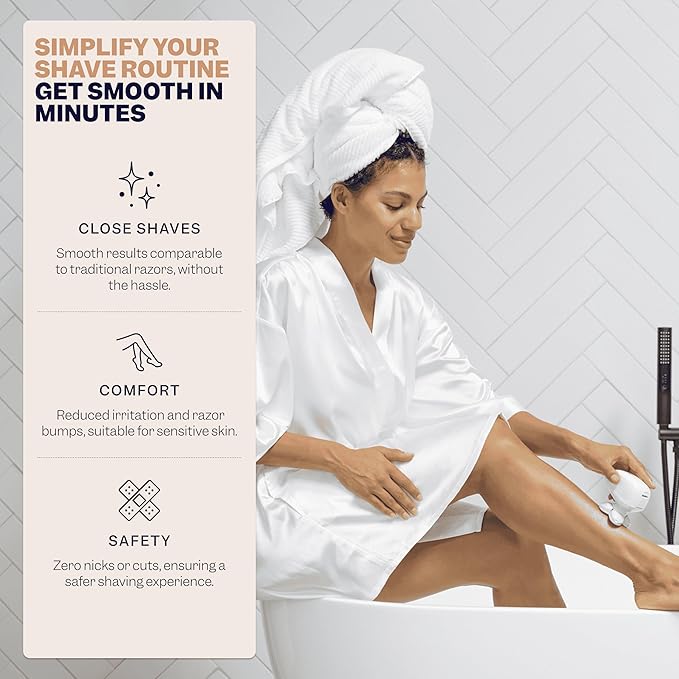 Freebird FlexSeries Electric Razor for Women - Silk Smooth Legs Body Hair &amp Pubic Shaver - for Private Area Sensitive Skin Bikini Trimmer