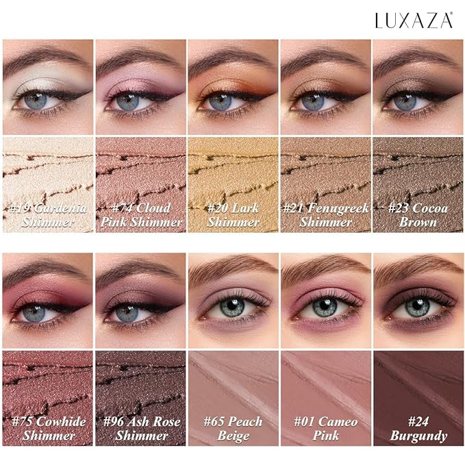 Brown Eyeshadow Stick Makeup Set 10PCS Neutral Shimmer And Matte Cream Eye Shadow Palette Metallic Bronze Smoky Eyeliner Brightener Crayon Pencil Kit Ideal Gift for Women -Espresso