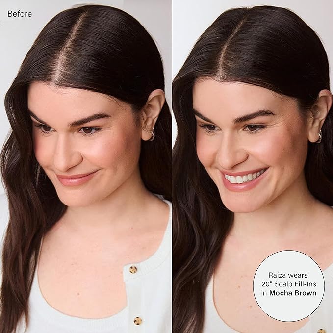 Luxy 100% Remy Human Hair Extensions for Thin Hair Thinning Hair Fill-Ins ? 6 Seamless Wefts Multi-Dimensional Color Blend - Natural-Looking Volume &amp Coverage 80 grams 16 Dimensional Espresso Bro