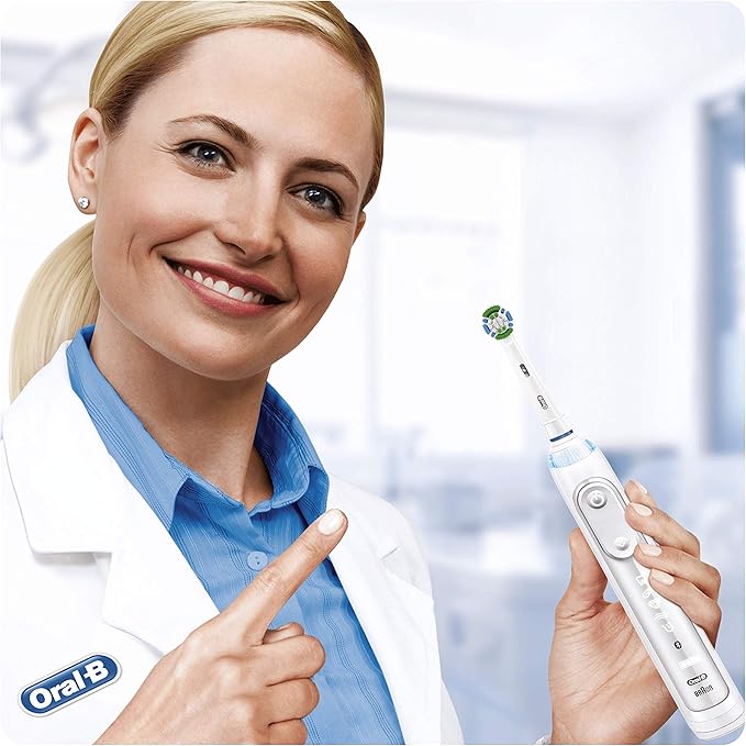 Oral-B Clean Maximiser Precision Clean Electric Toothbrush Heads Plate Removal Pack of 3 White
