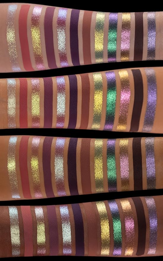 Whats Up Beauty - 3 Eyeshadow Palettes (Dragon Eye Desert Monsoon Geodes) Talc Free Clean Cruelty Free Made in Italy Sustainable Makeup