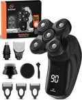 Groomie Cordless Bald Head Shavers for Men BaldiePro Head Grooming Kit - Ergonomic &amp Waterproof Head Shavers for Bald Men - Electric Hair Shaver &amp Head Razor - Men's Rotary Shaver for Smooth
