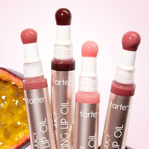 tarte maracuja juicy plumping lip oil - Hydrating &amp Volumizing Lip Plumper Gloss Balm with Nourishing Hyaluronic Acid &amp Vitamin E Plumps &amp Moisturizes Vegan &amp Cruelty Free