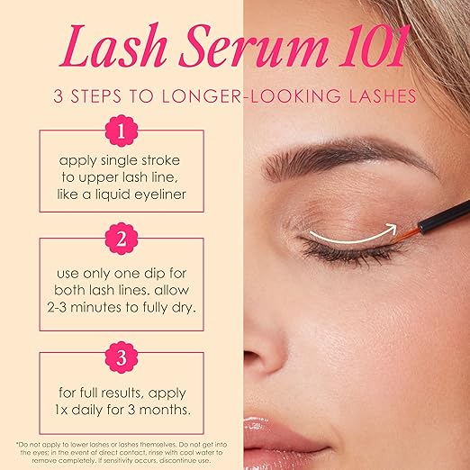 Grande Cosmetics GrandeLASH-MD Lash Enhancing Serum - Peptide &amp Vitamin Infused Formula for Longer Thicker Fuller Looking Lashes - Ophthalmologist Tested Cruelty-Free