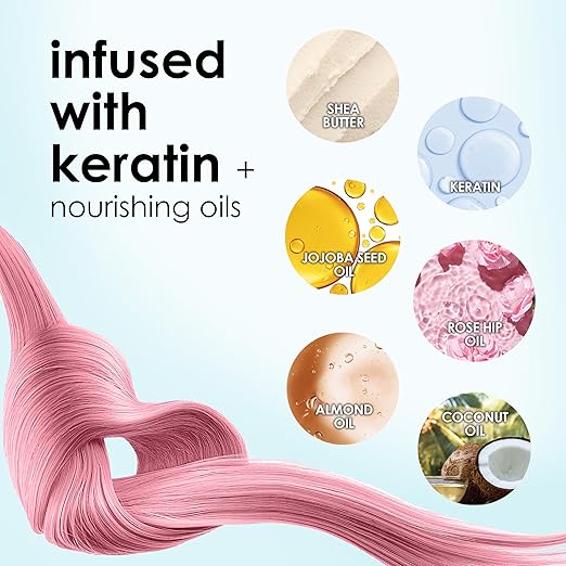 Keracolor Color + Clenditioner 3-in-1 Color-Depositing Conditioner Gentle Cleansing Conditioner Infusing Semi-Permanent Hair Color 9 Shades 33.8 Fl Oz