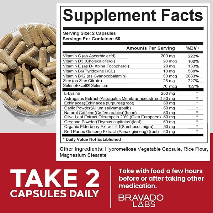 L-Lysine 250mg Capsules ? Immune &amp Cold Sore Support ? Vegan Non-GMO Allergen-Free 3rd-Party Tested Lisina 1000 mg Organica - Made in USA