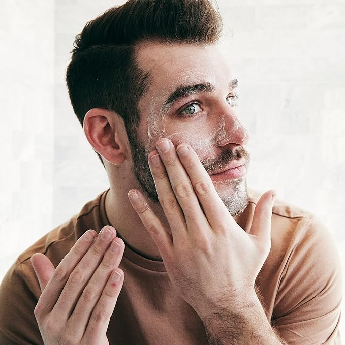 Brickell Men's Daily Essential Face Care Routine I Gel Facial Cleanser Wash and Face Moisturizer Lotion Natural and Organic Unscented Skincare Gift Set