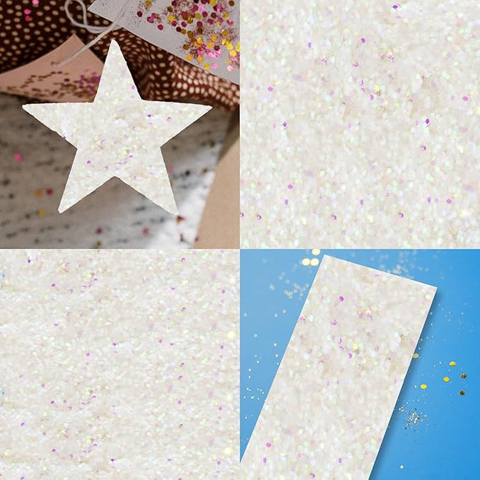 BAZIC Products Glitter Shaker 1 LB Iridescent Metallic Color Sparkling Powder in Large Jar for Slime Paints Crafts Nail Art Polish Skin Halloween Party 12-Pack