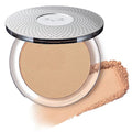 P?R MINERALS 4-in-1 Pressed Mineral Makeup Powder Foundation with SPF 15 - Concealer &amp Finishing Compact Pressed Powder for Face - Buildable Medium to Full Coverage Foundation Powder