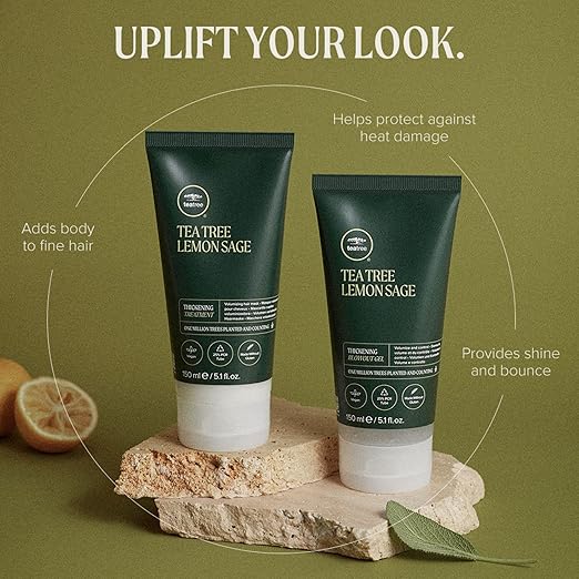 Tea Tree Lemon Sage Thickening Treatment Volumizing Hair Mask For Fine Hair 5.1 fl. oz