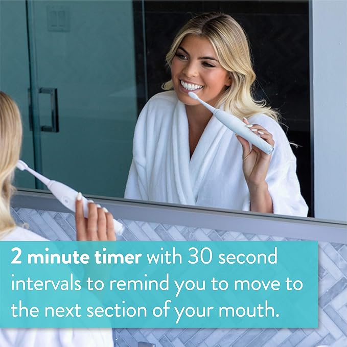 Tao Clean UV Sanitizing Sonic Toothbrush and Cleaning Station Electric Toothbrush Dual Speed Setting White