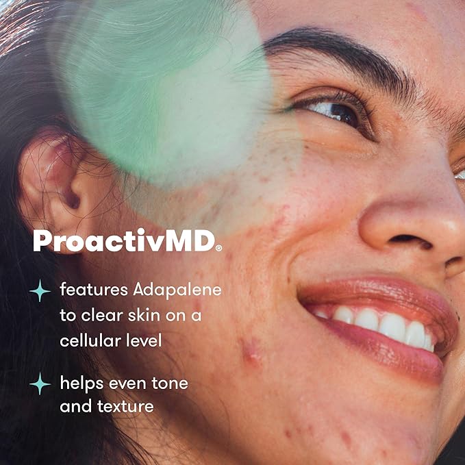 Proactiv MD 3-Step Routine Ultra-Gentle Face Cleanser 0.1% Adapalene Gel Treatment Ultra-Hydrating Moisturizer 30-Day Acne Treatment Kit