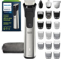 Norelco Philips All-in-One 7000 Series 23-Piece Trimmer - Electric Shaver and Clipper for Face Beard Head &amp Body Self-Sharpening Titanium Blades 26 Length Settings (0.5-16 mm) MG7970/49