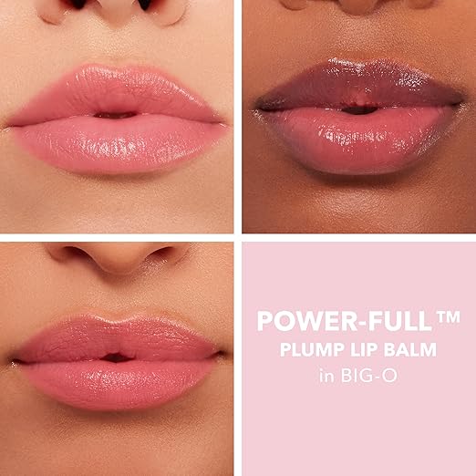 BUXOM Power-Full Plumping Lip Balm Tinted Lip Balm Plumper Enhancing Lip Moisturizer Hydrating &amp Smoothing Peptide Lip Treatment Cruelty-Free