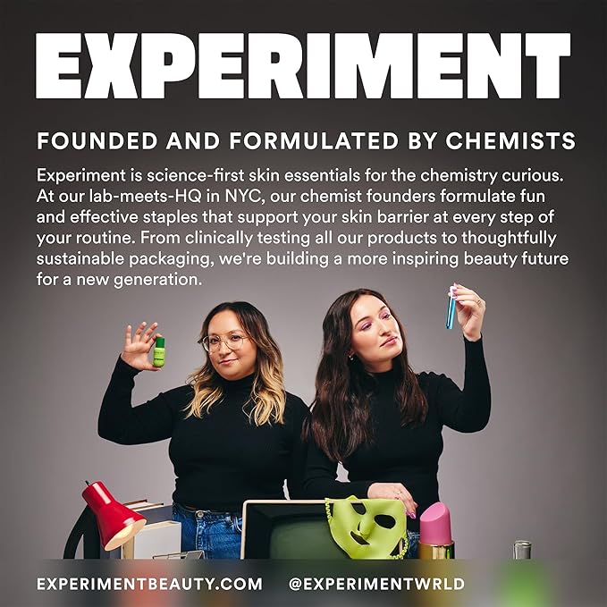 Experiment Super Saturated Ultra Hydrating Barrier Serum ? 30% Glycerin Polyglutamic Acid + Prickly Pear for Intensive Moisture Plump + Dewy Skin 1.35 FL OZ ? Vegan for All Skin Types