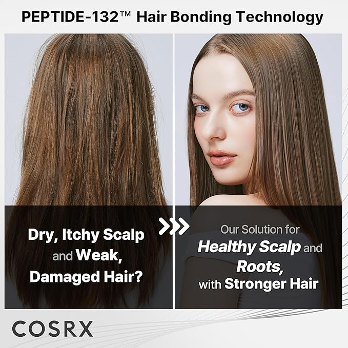 COSRX PEPTIDE 132 Hair Care Set - Bonding Shampoo Treatment &amp Oil Serum Bond Repair Treatment Hair Gift Set for Damaged Dry Hair Scalp Treatment for Dandruff Dry &amp Itchy Scalp Stocking S